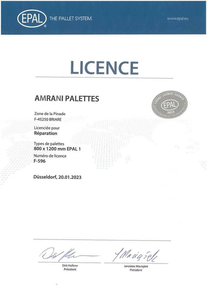 Récépissé de Transport 2023-2028