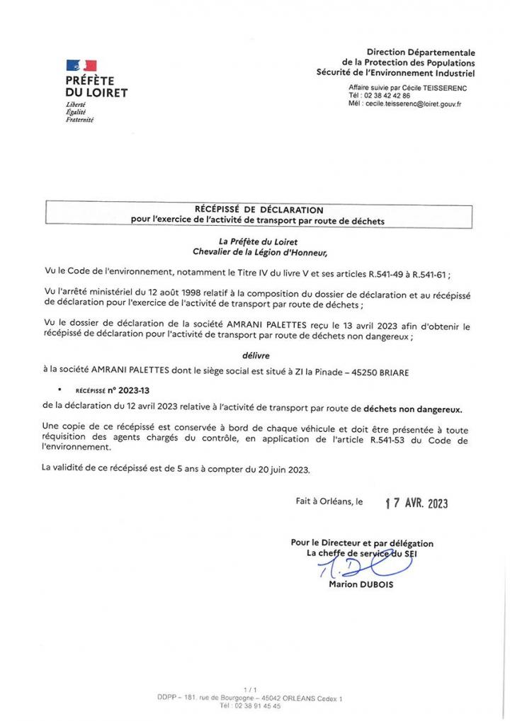 Vente de palettes Melun